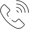 Phone icon with signal waves.