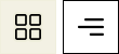 Grid and menu icon side by side.